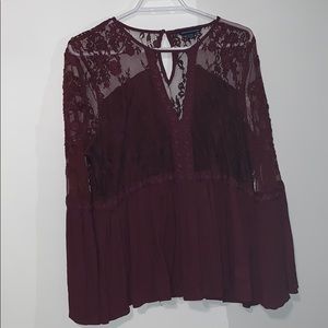 American Eagle Outfitters Tops - American Eagle Lace Flowy Blouse American Eagle Outfitters Tops - American Eagle Lace Flowy Blouse